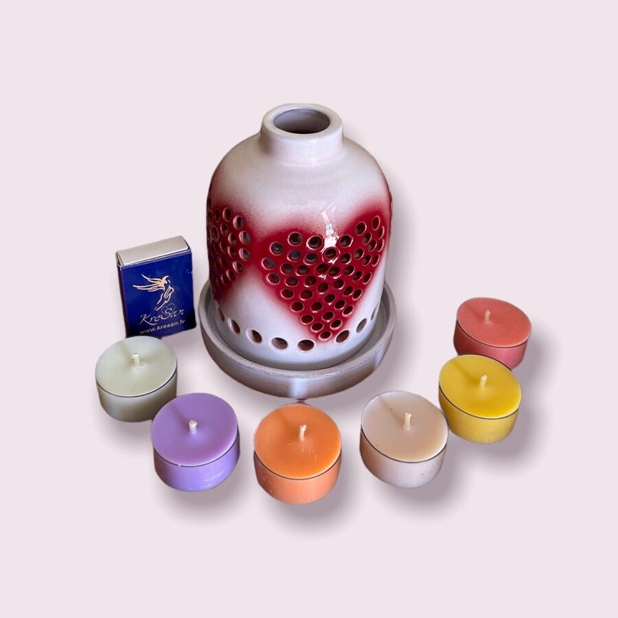 Keramikas trauks Nr.7 + tējas sveču komplekts