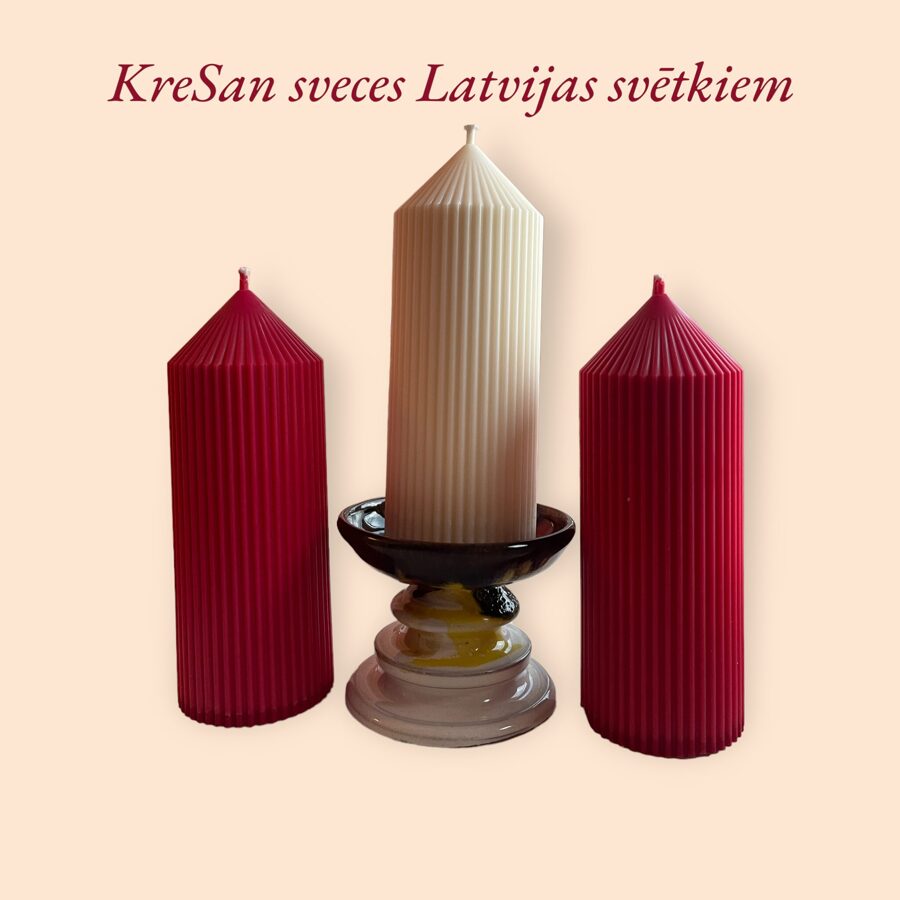 ECOSoya vaska sveces Latvijas svētkiem
