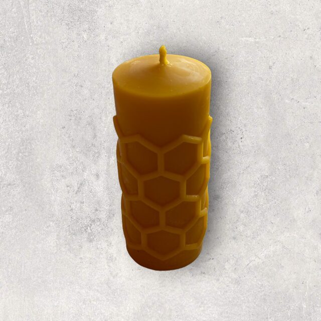 Bišu vaska svece ar šūnu ornamnetu