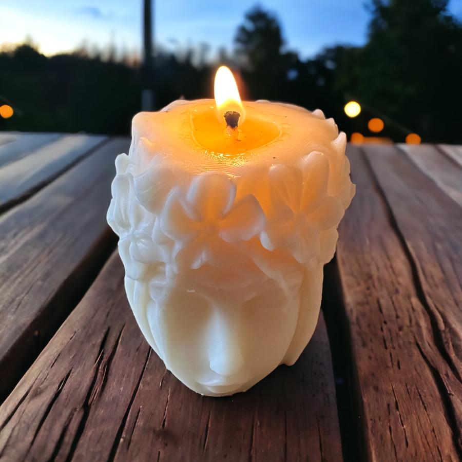 Sojas vaska svece romantiskam noskaņojumam