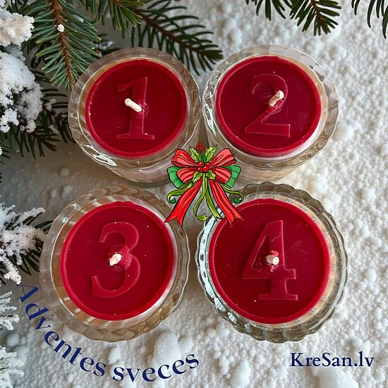 Adventes aromātiskās tējas sveces