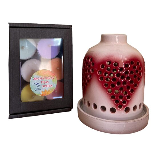 Keramikas trauks Nr.7 + tējas sveču komplekts