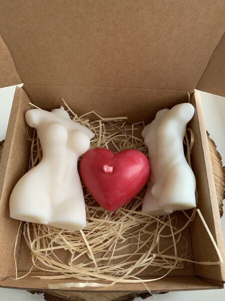 Valentīndienas sveču komplekts