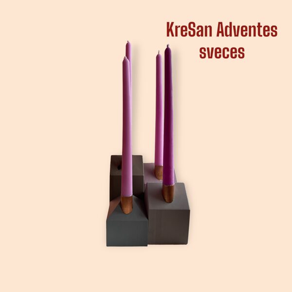 Kokosriekstu sveču vaska garās sveces 25 cm x 2 cm