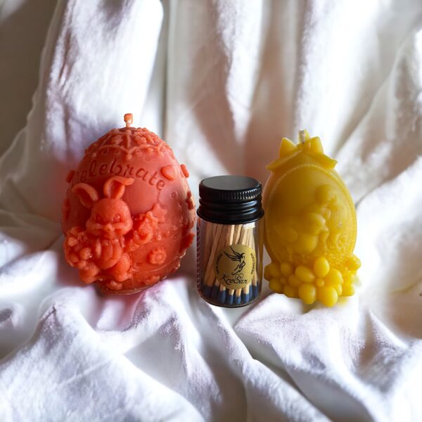 Bišu vaska sveču Lieldienu krāsaino oliņu komplekts