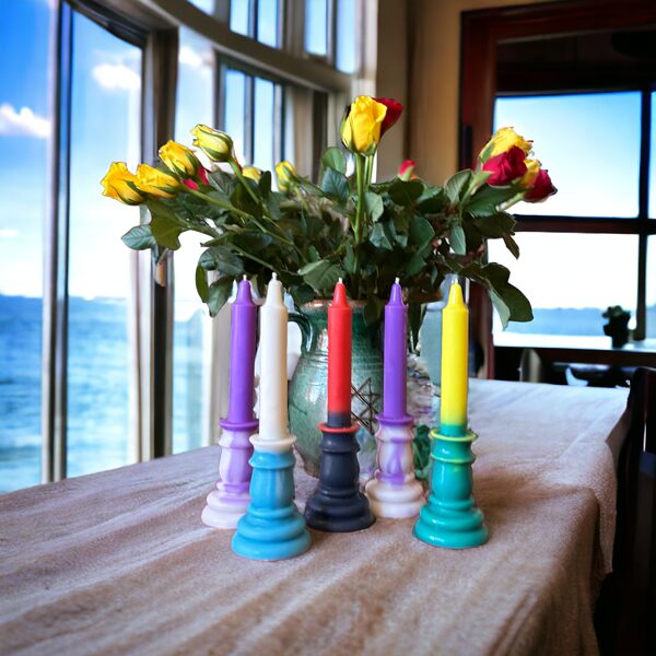 Kokosriekstu vaska svece - svečturis