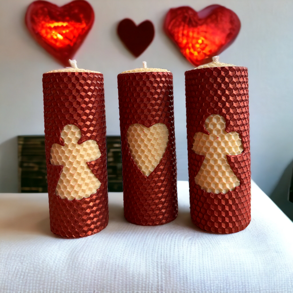 Bišu vaska sveču komplekts - Svētku laiks tuvojas!