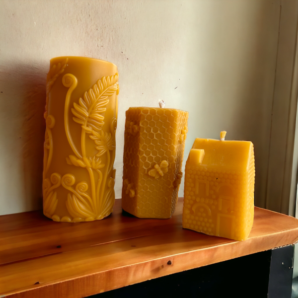 Atmiņas par vasaru bišu vaska sveču komplekts